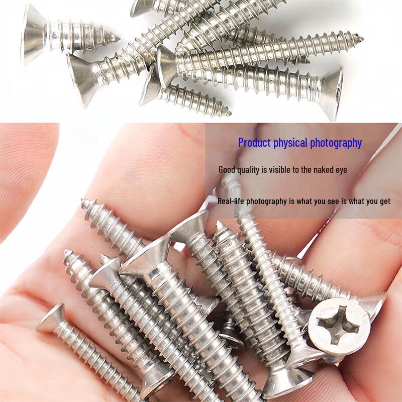 304 Stainless Steel Phillips Flat Head Self-Tapping Wood Screws