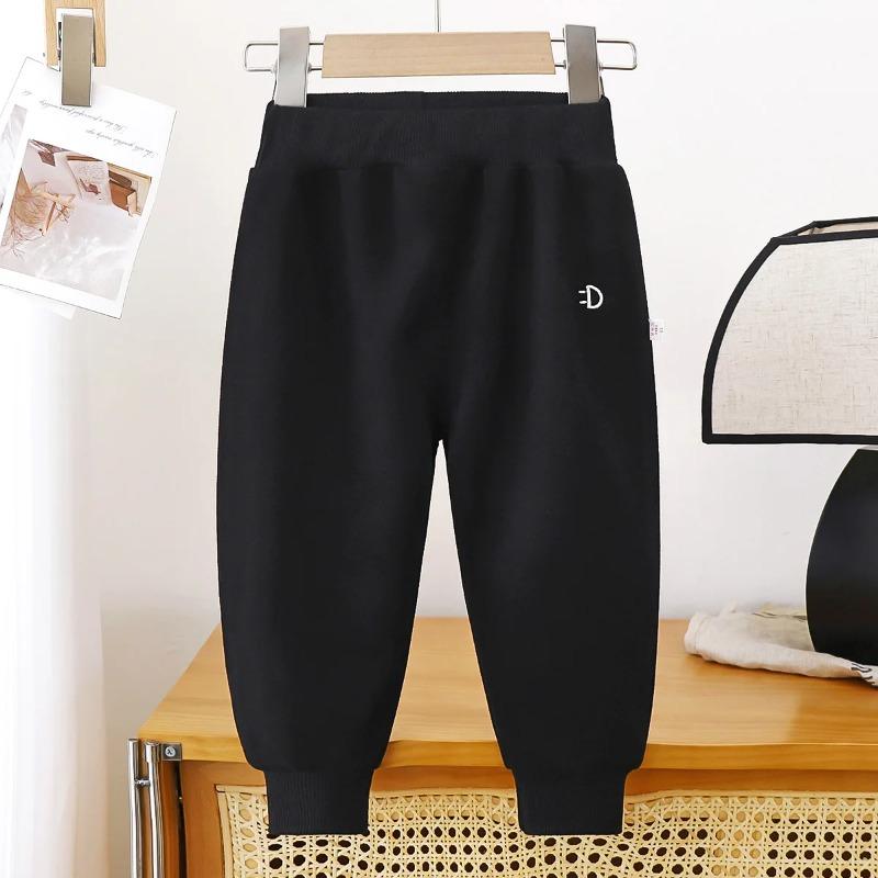 Spring Autumn Children Cloth Trousers Boys Girls Elastic Bands Sports Pants Kids Casual Outer Wear Pants