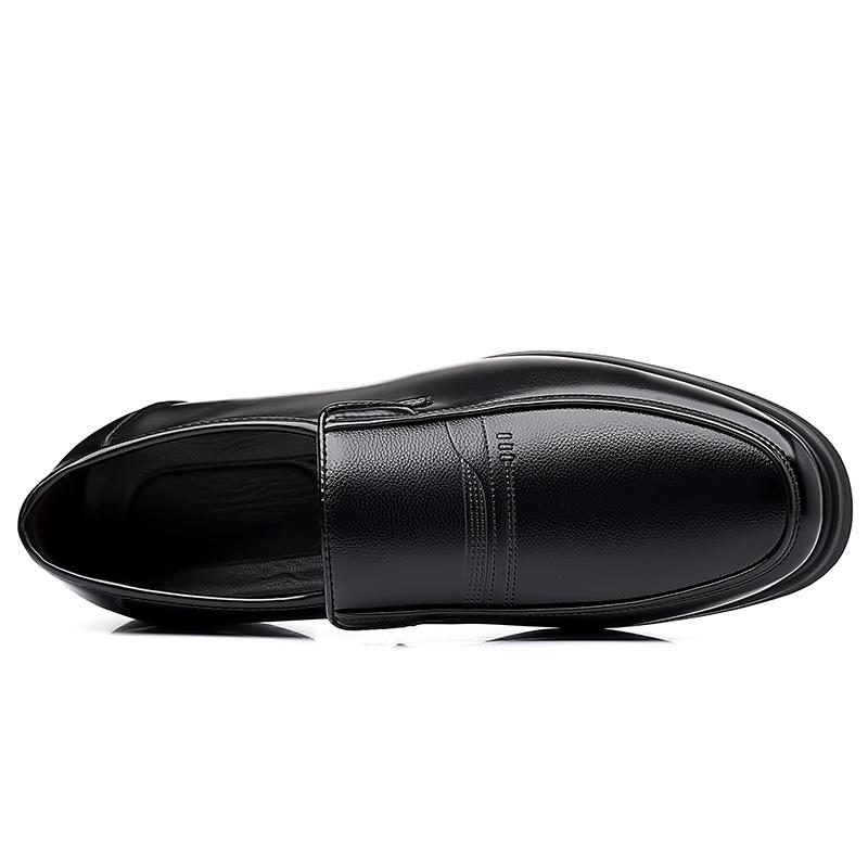 Men Comfortable Leather Dress Shoes Men's Breathable Loafers Walking Shoes Formal Moccasins Slip On Black Driving Shoes For Men