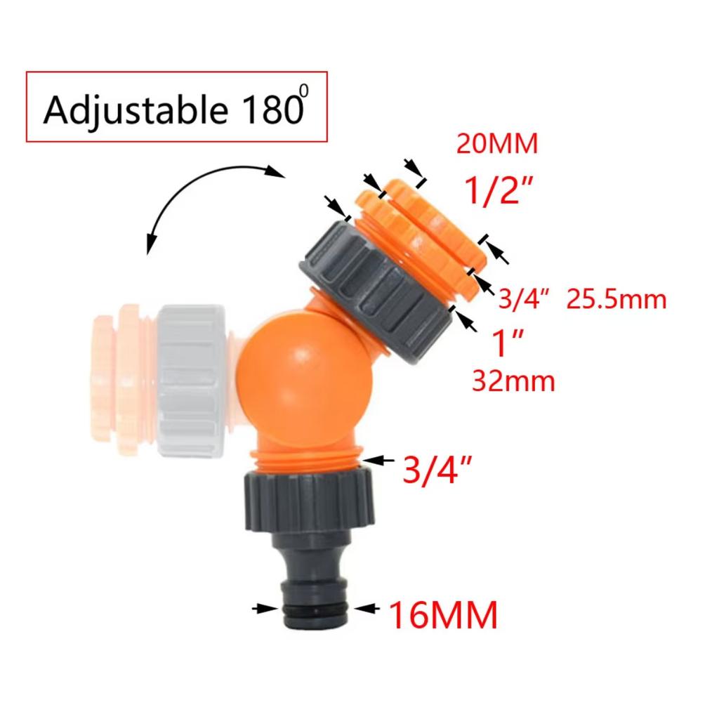 Zahradní kohoutek 1/4" Hadicová rychlospojka 4/7 8/11 16mm Hrdlo Spojka vodovodní trubky 1/2" 1" 3/4" Vnější vnitřní závit Adaptér pro kapkovou závlahu