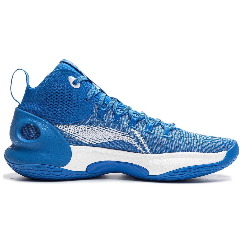 Li Ning Yushuai Ultra Slip Resistant Abrasion Resistant Support Mid Top Basketball Shoes Men's Blue ABAU003-13