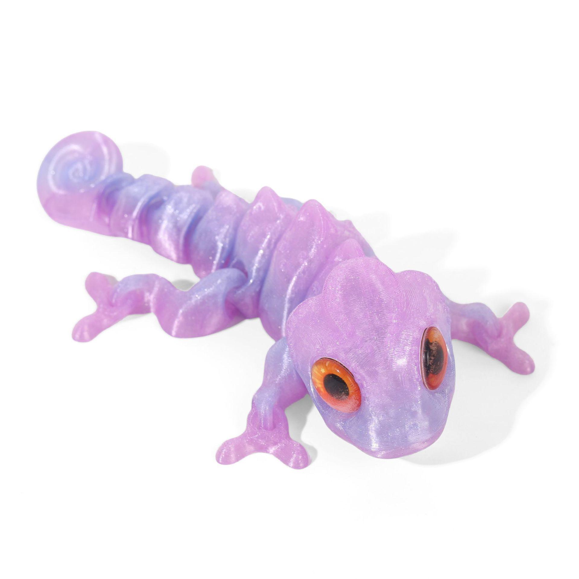 

3D Печать Фигурки Хамелеонов Многосуставные Подвижные Симуляция Глаз для Домашних Аксессуаров Детские Игрушки Подарок Украшение для Гостиной 10CM