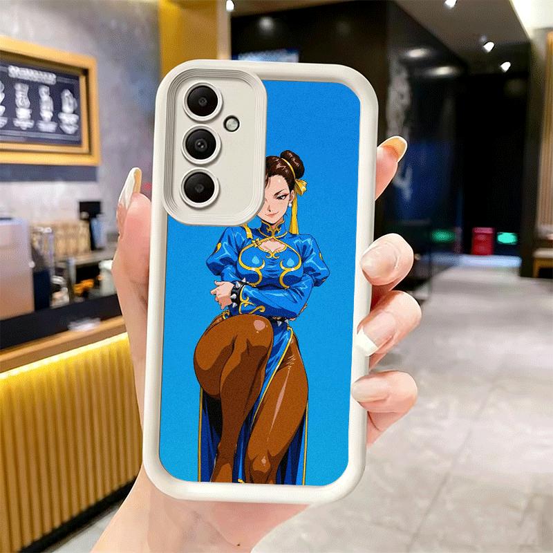 Phone Case for Samsung Galaxy S26 S25 Ultra S24 FE ChunLi S-Street F-FighterS Shell S23 Plus S22 + S21 S20 5G Soft Silicone Fund