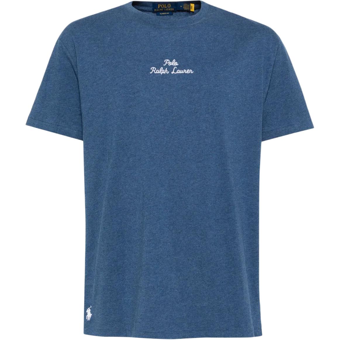 Polo Ralph Lauren Вышитый логотип бренда Футболка с круглым вырезом с коротким рукавом Мужские топы Синий 710936585-016 M 7440₽