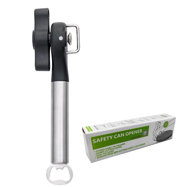 Stainless Steel Single Handle Can and Bottle Opener for Sardine and Evaporated Milk Lids.