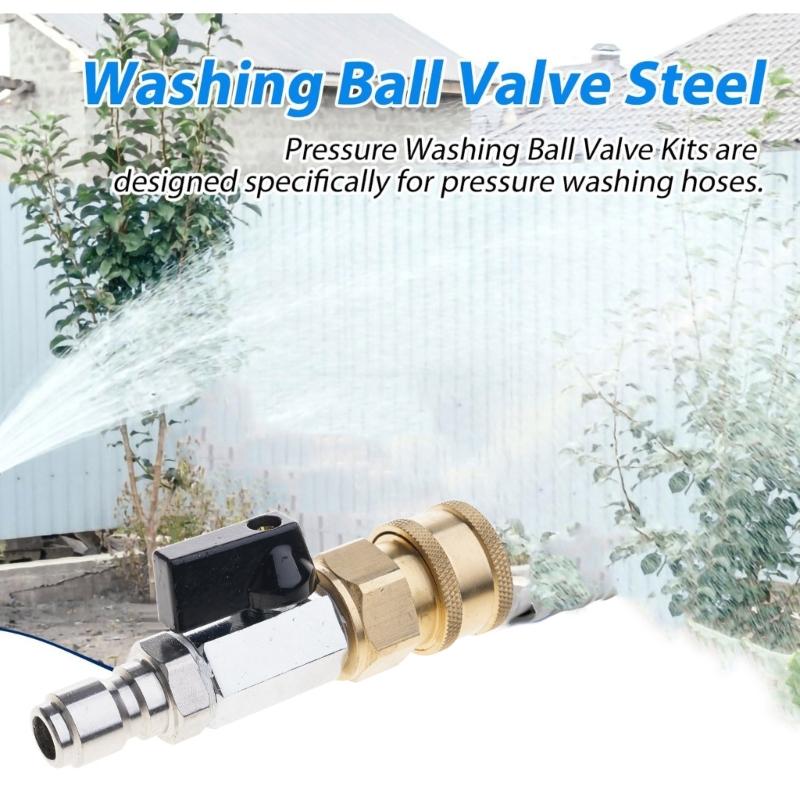 Durable High Pressure Valves Quick Connector Valves for Pressure Washer High Pressure Washer Guns Accessories