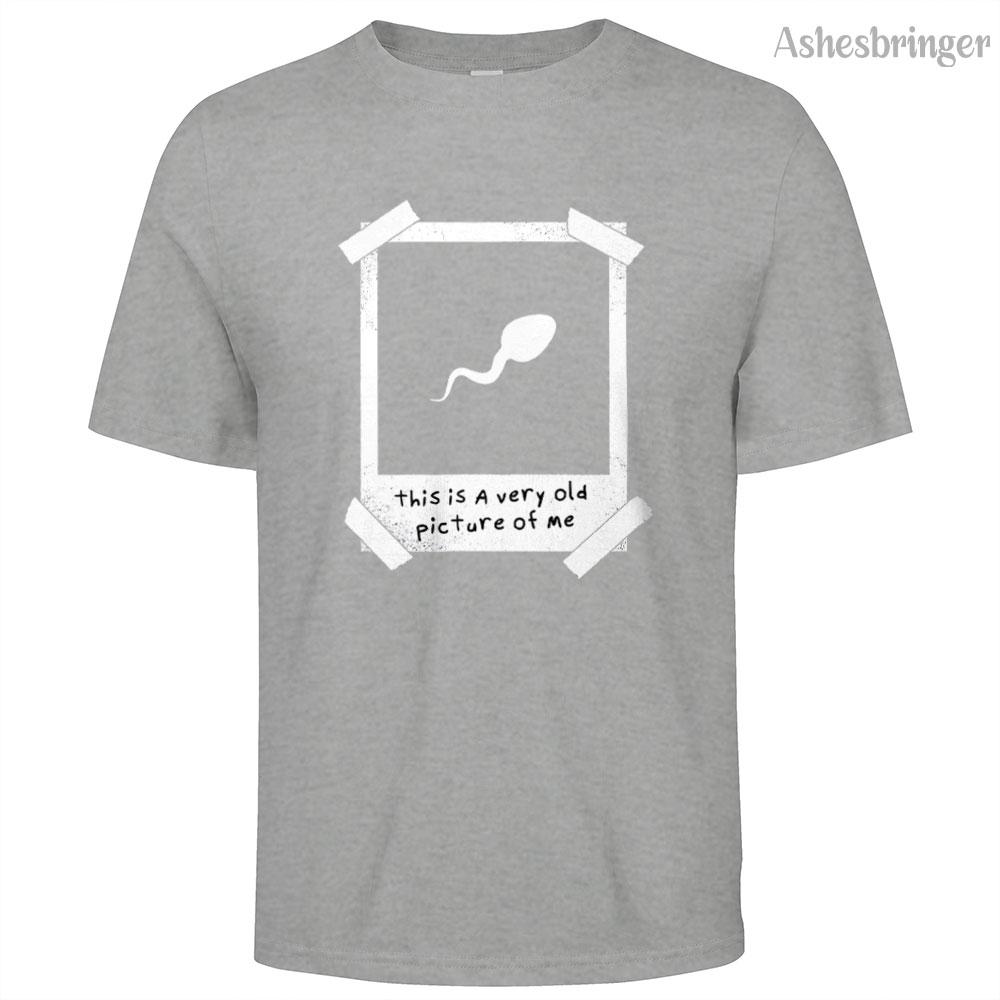 

Mens Cotton This Is A Very Old Picture Of Me Graphic Funny T Shirt Street Casual Style Tee for Men and Women 4XL