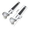 KIMISS Motorcycle Foot Pegs,Pair Clevis Foot Pedal U Clamp Footrest Universal Motorcycle Street Bike 1"-1-1/4" Highway Engine Crash Bar