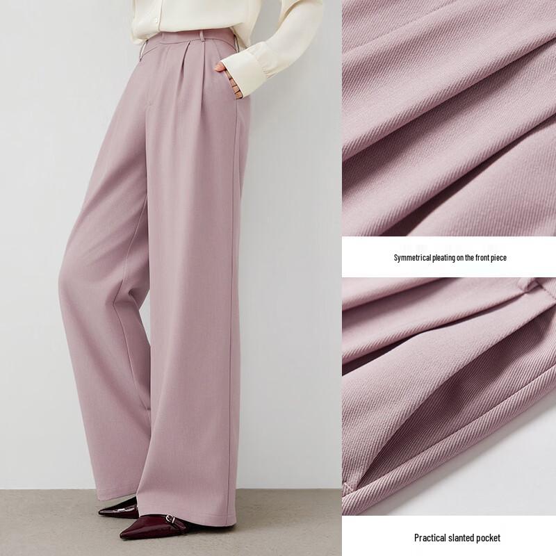 Pantaloni da completo a vita alta a gamba larga da donna Xiangying
