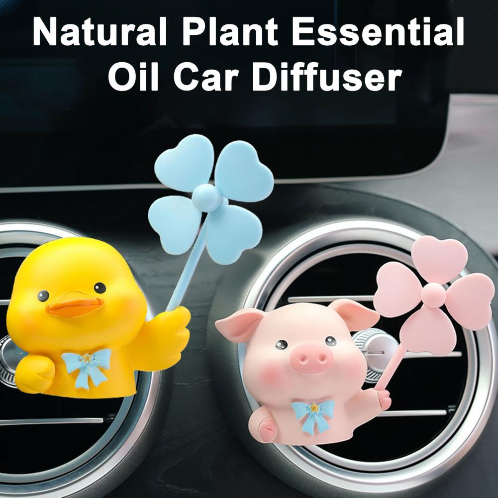 Car Air Outlet Fragrance Clip Cartoon Design Car Scent Air Freshener Aromatherapy Diffuser With Easy For Long-lasting