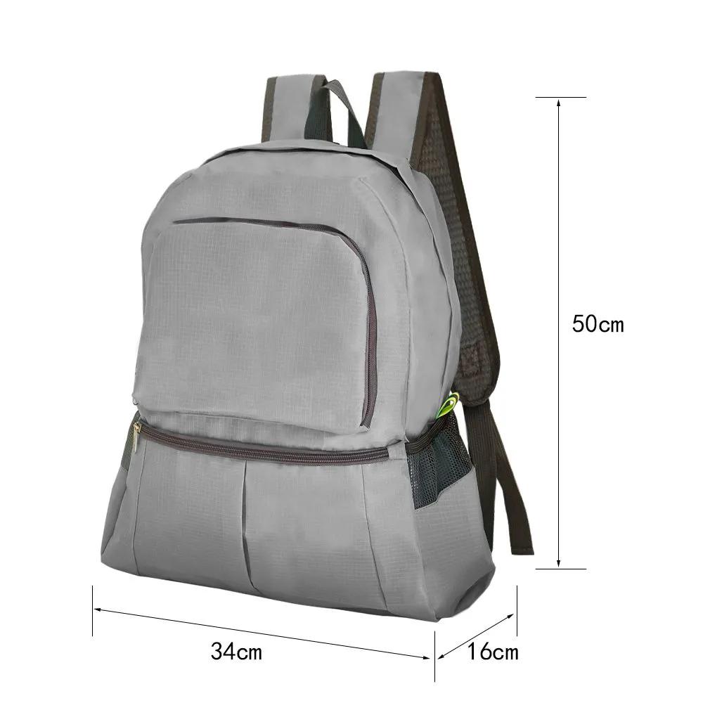 

WTEMPO Однотонные рюкзаки большой вместимости Туристические рюкзаки Сумки для походов на открытом воздухе Складные сумки для хранения Спортивные сумки для йоги 30*16*50cm