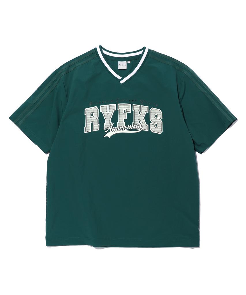 RAYFIKERS Track Logo Short Sleeve Tee Green (Mp2Tu229-045)