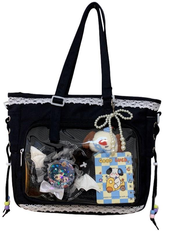 Collection Large Capacity Tote Bag With Zipper Closure For Casual Outings