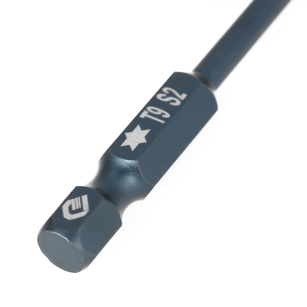 10 pcs 100mm 1 4  Hex Shank T9 Magnetic Security Star Head Screwdriver Bits Kit