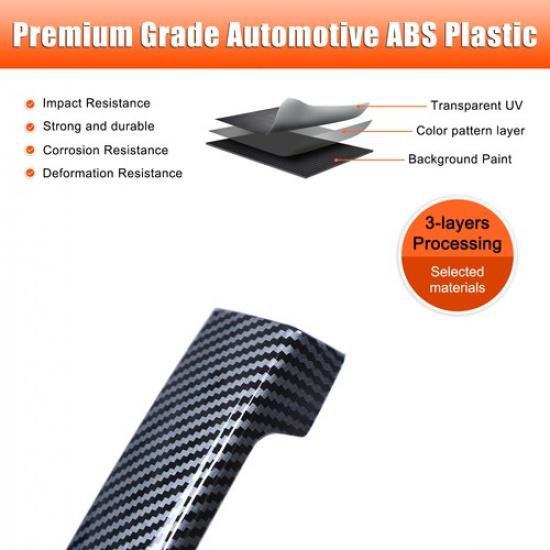 ABS Carbon Fiber Exterior Side Door Handle Cover Trim For Nissan Frontier 05-12