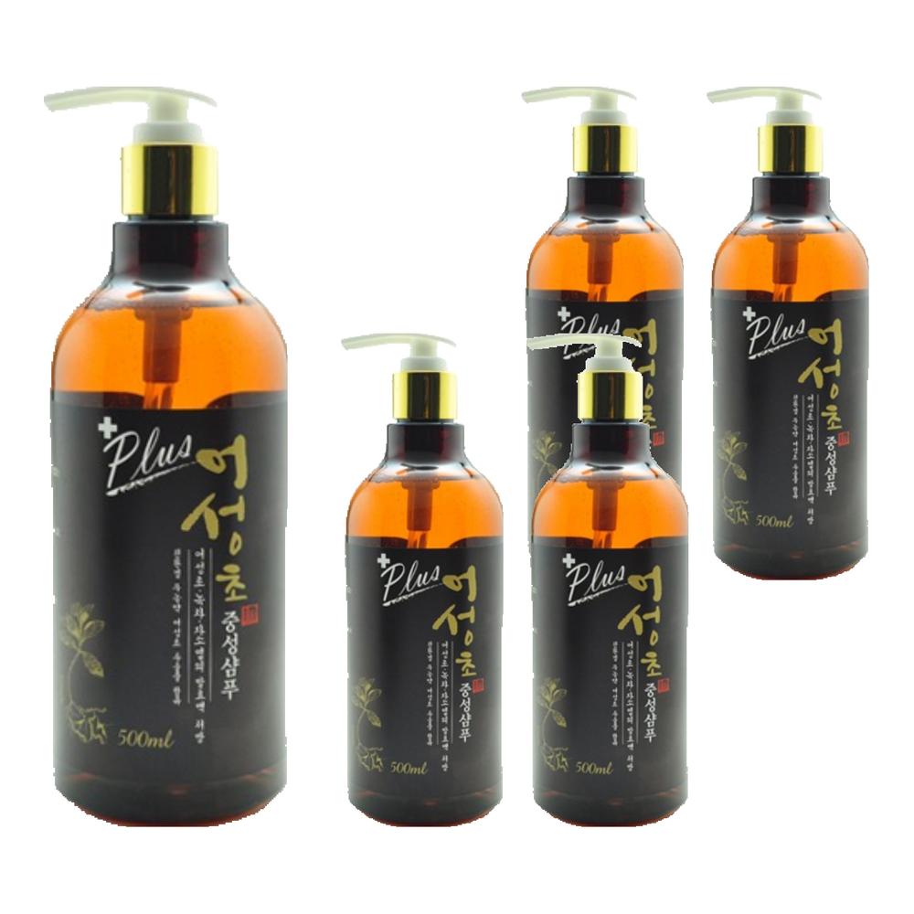 Houttuynia cordata neutral shampoo 500ml 5 pcs