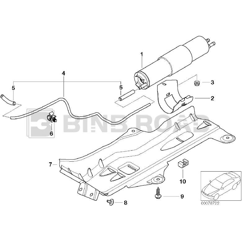Fuel Filter with Pressure Regulator 13327512019 13321439407 13321712296 Compatible with BMW E46 320i 325i 325Ci 325xi 330i 330xi 330Ci Z3 E46 E36