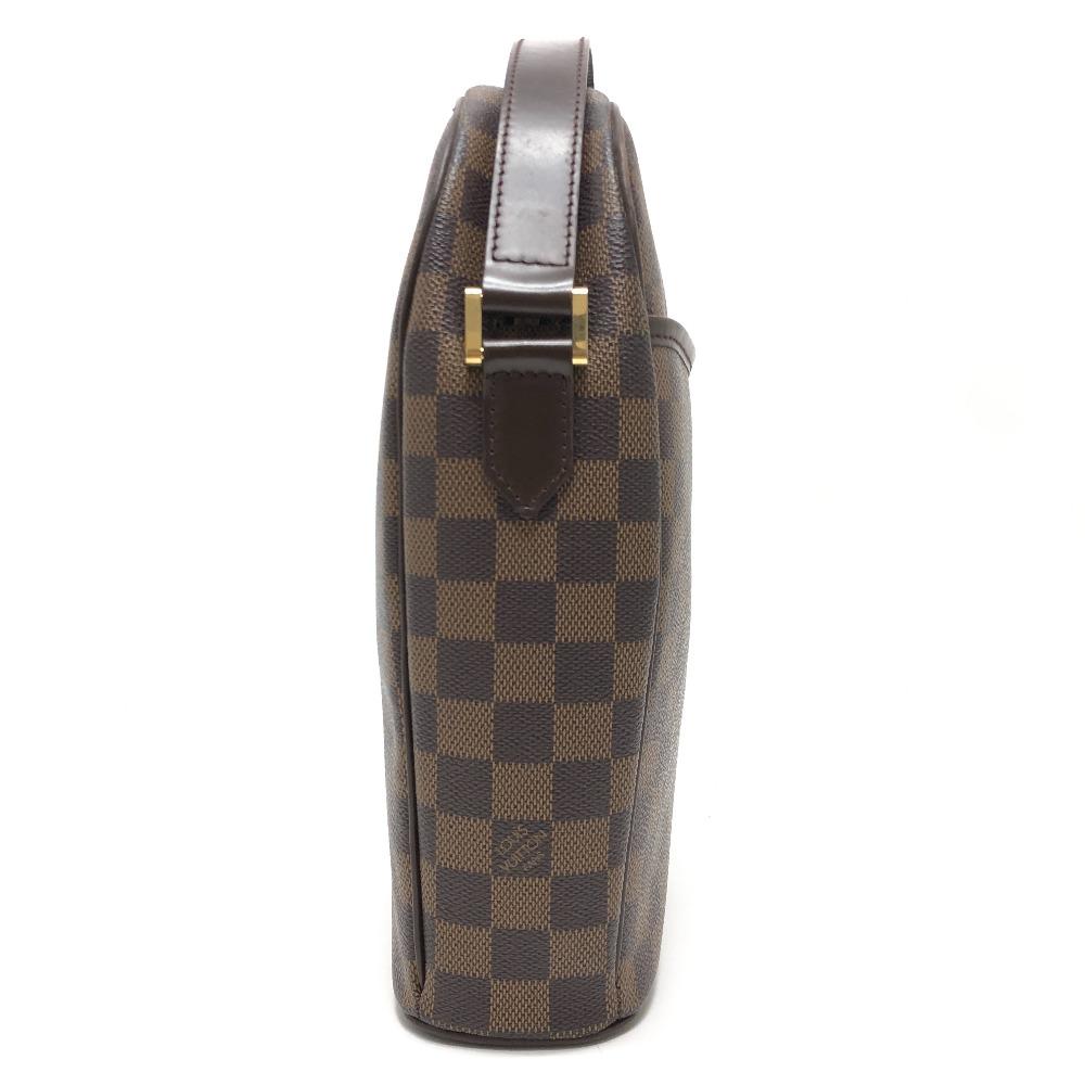 Louis Vuitton N51292 Damier Ipanema GM Pochette Shoulder Bag Canvas Ebene Brown