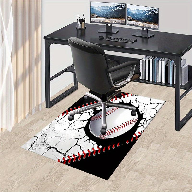 1pc Baseball,Sports Office Carpet Soft Polyester Entrance Carpet Washable Non slip Machine Washable