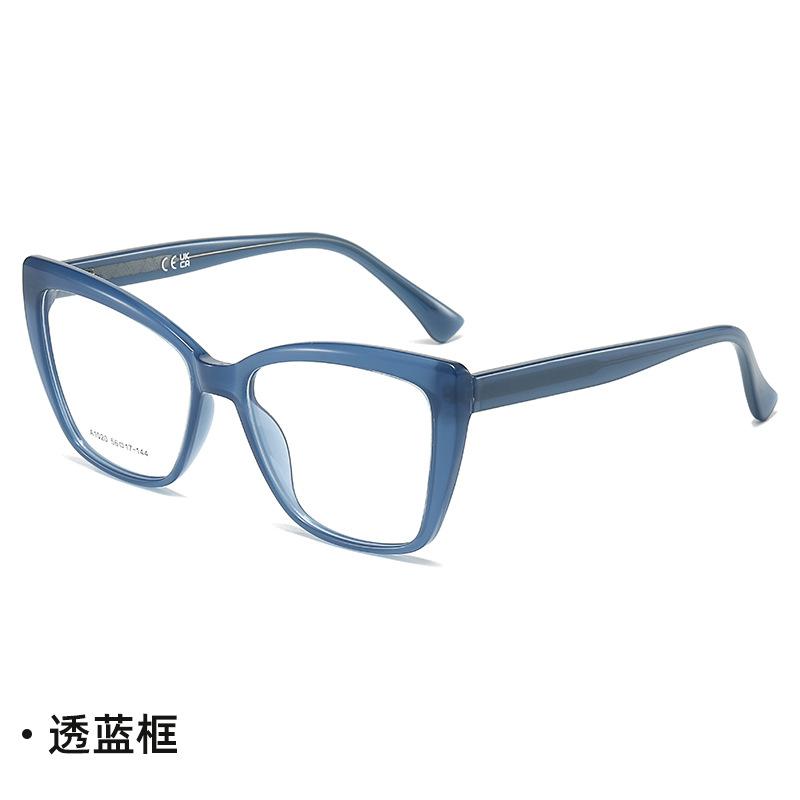 A European and American fashion new TR propionic acid ferrule men's and women's flat glasses can be equipped with myopia frame glasses