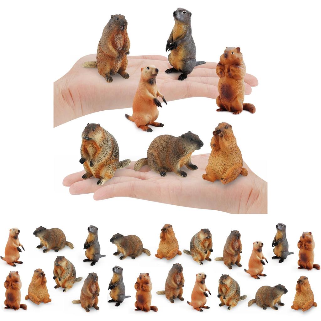 Entzückende PVC-Eichhörnchen-Modellsammlung mit lebensechten Details für Kinder