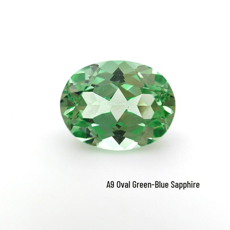 

Aocai Baoshi Heart & Pear-shaped Blue-Green Sapphire Emerald Cut Loose Stones
