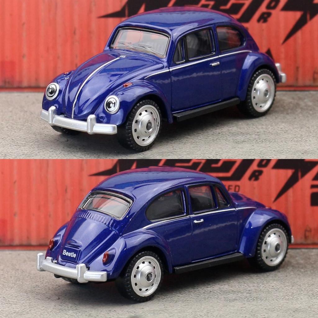 1/54 Scale Beetle Toy Car Model CCA MSZ 1:64 Diecast Miniature Free Wheels Collection Suitable for Hot Wheels Gift Kid