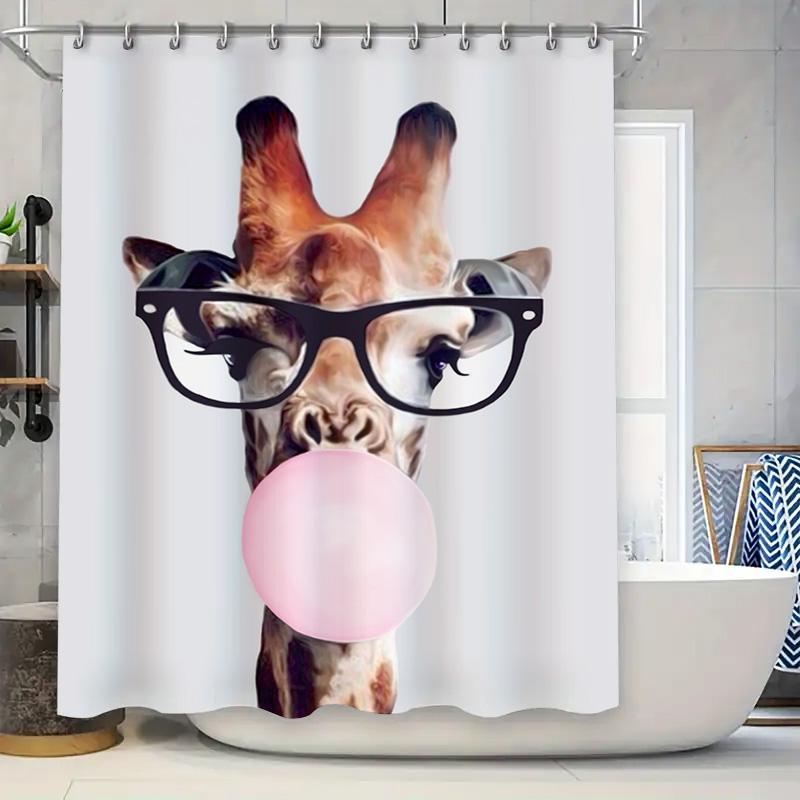 

Pink Peony Shower Curtain Set Bathroom Decor With Floral Print, Modern Chic Waterproof Fabric Perfect Gift For Women S Day (Size W60H190(CM)-1 Pcs