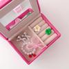 Pink Velvet Sofa Accessory Storage Box