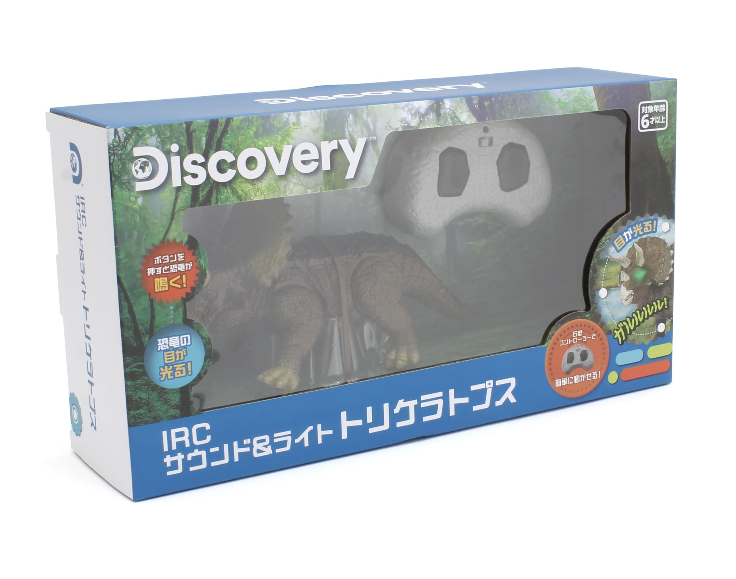 

Радиоуправляемый динозавр Discovery IRC Light & Sound Triceratops TK016 для детей