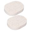 2pcs Compressed Facial Sponge Exfoliating Wash Cosmetic Face Sponge Pad for Facial Deep Cleansing