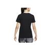 Nike Printed Pattern Round Neck Casual Short Sleeve T-Shirt Women Tops Black FQ4988-010