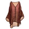 Johnature Women Vintage Ramie T-Shirts Solid Color V-Neck Long Sleeve Tees Summer High Quality Women T-Shirts
