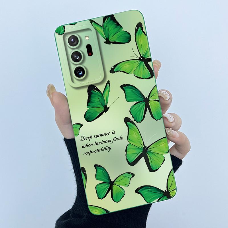 For Samsung Galaxy Note 20 Ultra Fashion Simplicity Oil Painting Flowers Ultra-thin Matte Anti-fingerprint Protector Phone Case
