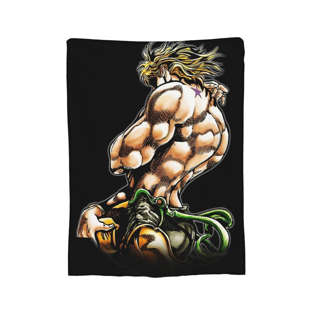 Jojos Bizarre Adventure Mächtiger Stand-Nutzer Decke Flanell Frühling Herbst Warme Überwurfdecke für Bett Sofa Teppichstück