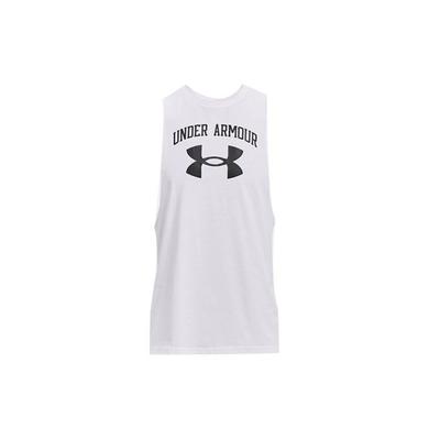 Large Logo Print Loose Breathable Training Sports Vest Men Tops White 1365205-100