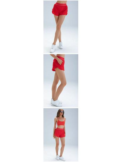 Alosco Women's High-Waisted Breathable 2-in-1 Yoga and Running Shorts - Anti-Exposure Summer Activewear