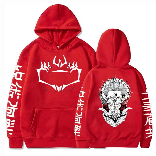 Jujutsu Kaisen Anime Clothes Satoru Gojo Tisk S kapucí Muži Ženy Mikiny Převládající Streetwear Harajuku Manga Unisex mikina
