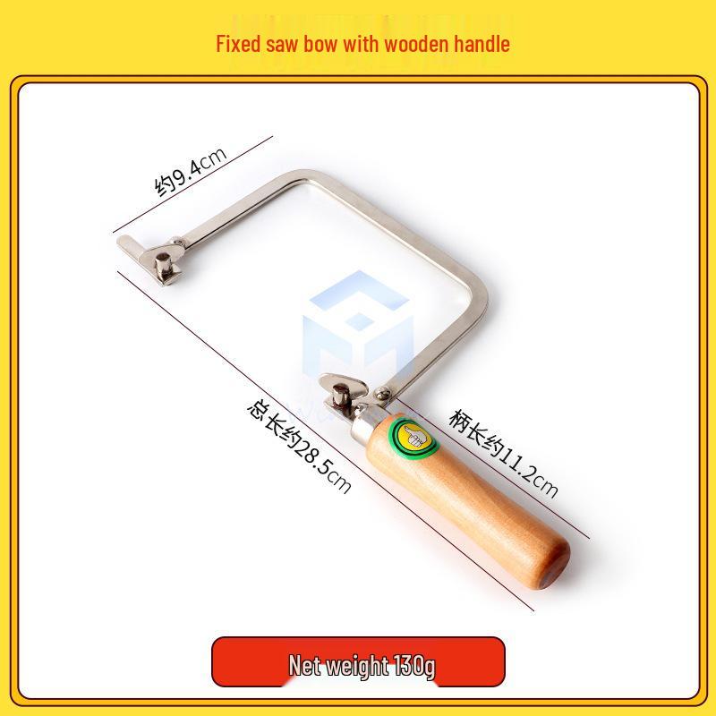 Handmade Mini Jewelry Fret Saw - U-Shaped Wire Saw for DIY Models