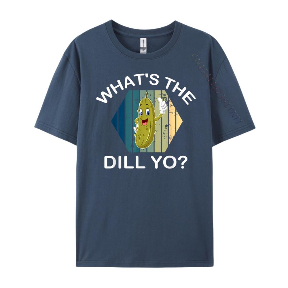 Funny Pickles What The Dill Yo Dill Pickle White Graphic Tee Harajuku Leisure Men Free Shipping Clothes Hip Hop