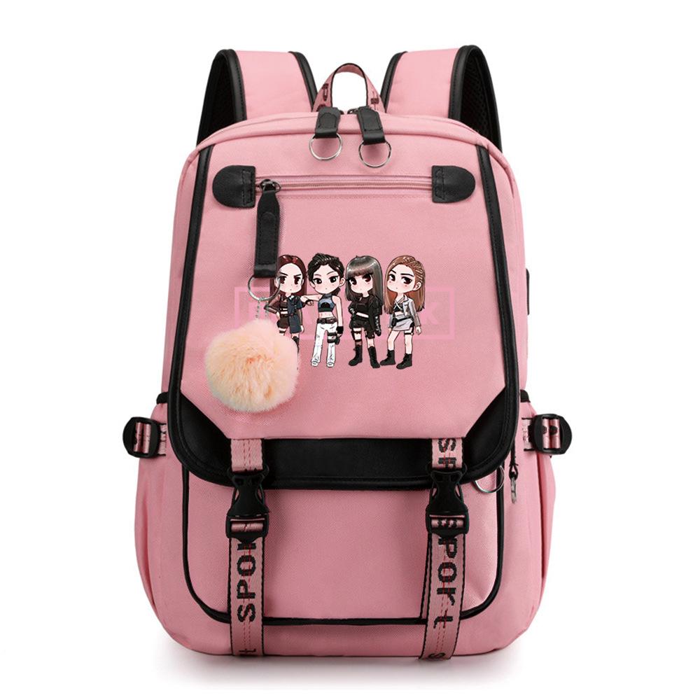 School Season Student Schoolbag Digital Printing Polyester Backpack Cartoon Satchel Pencil Case