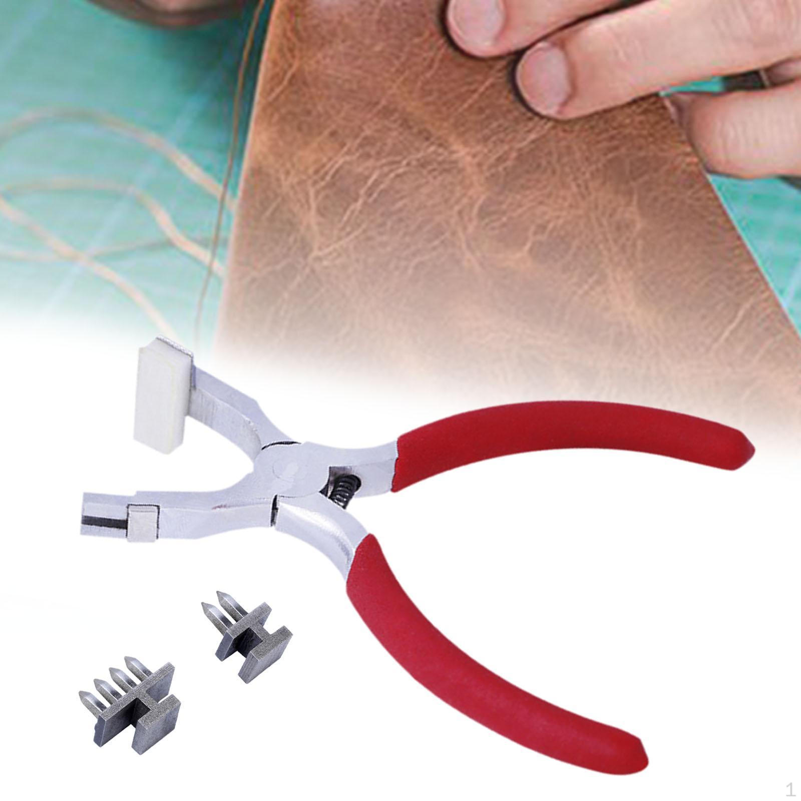 

Кожаный дырокол Craft 4 мм нескользящий бесшумный плоскогубцы ручной дырокол для шитья Rhombus