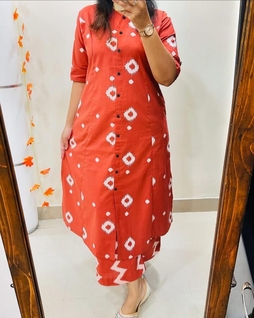 Women Designer A-line Kurta Pant Cord Set Indian Bollywood Top Tunic Kurti Party Wear