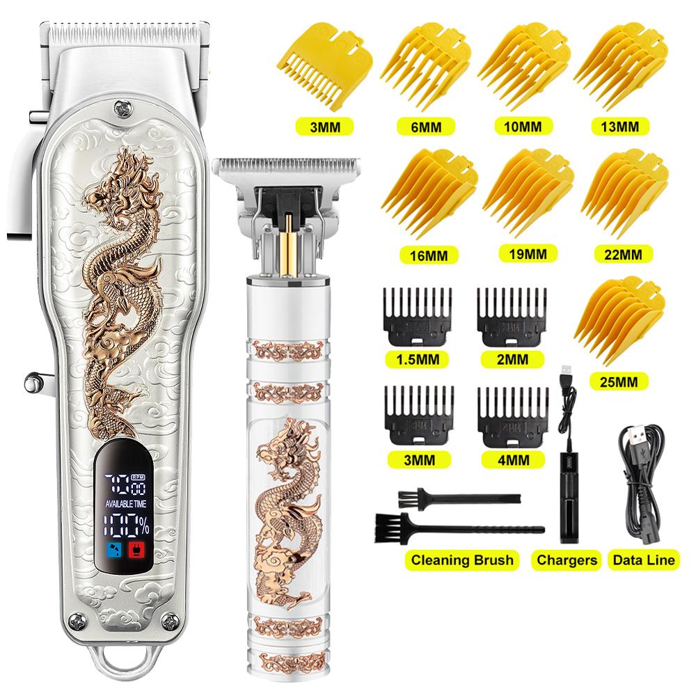 Elektrischer Haarschneider, wiederaufladbarer Rasierer, Bartschneider, professionelle Männer-Haarschneidemaschine, Bartfriseur, USB, kabellos
