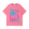 275 GSM Washed T-shirts 100% Cotton Chainsaw Man V9 Denji Print Unisex Heavy Cotton T Shirt