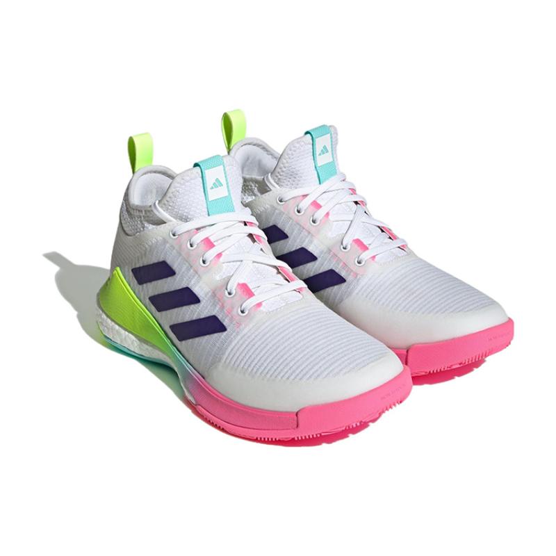 Adidas Crazyflight Mid White Purple Aqua Women's Sneakers HP3337