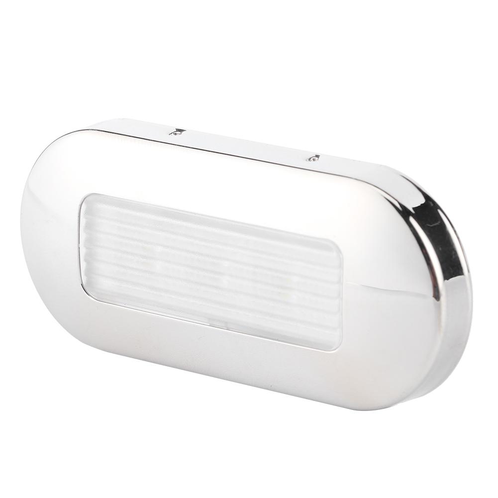 12V DC LED Walkway Courtesy Light Oval Shape 3 Lamp Beads IP67 Waterproof for Marine Boat RV