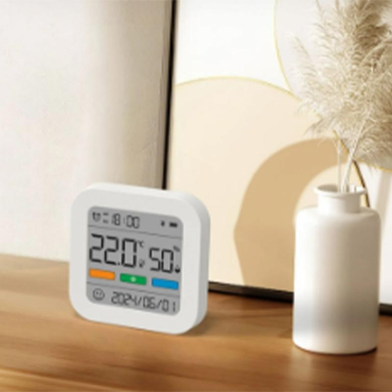 Bluetooth Digital Hygrometer Thermometer with Color Screen Large Display Indoor Temperature Humidity Monitor & Magnetic Back