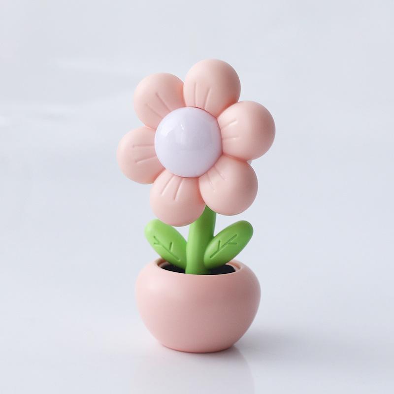 Mini Flower Night Light: Cute Bedroom Bedside DIY Ornament, Creative Graduation Gift Table Lamp, Cream Glue Finish