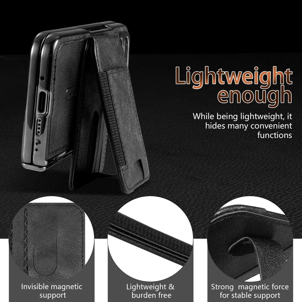 Custodia Portafoglio Magnetico in Pelle per Google Pixel 10 Pro Fold 9Pro Fold Supporto Porta Carte + Protezione Cerniera + Pellicola Schermo Copri Telefono